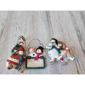 Sandi gore evans snowman ornament Mama loves Mambo joyful noise couple family jo